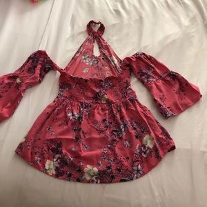 Lot of 2 Floral Blouses